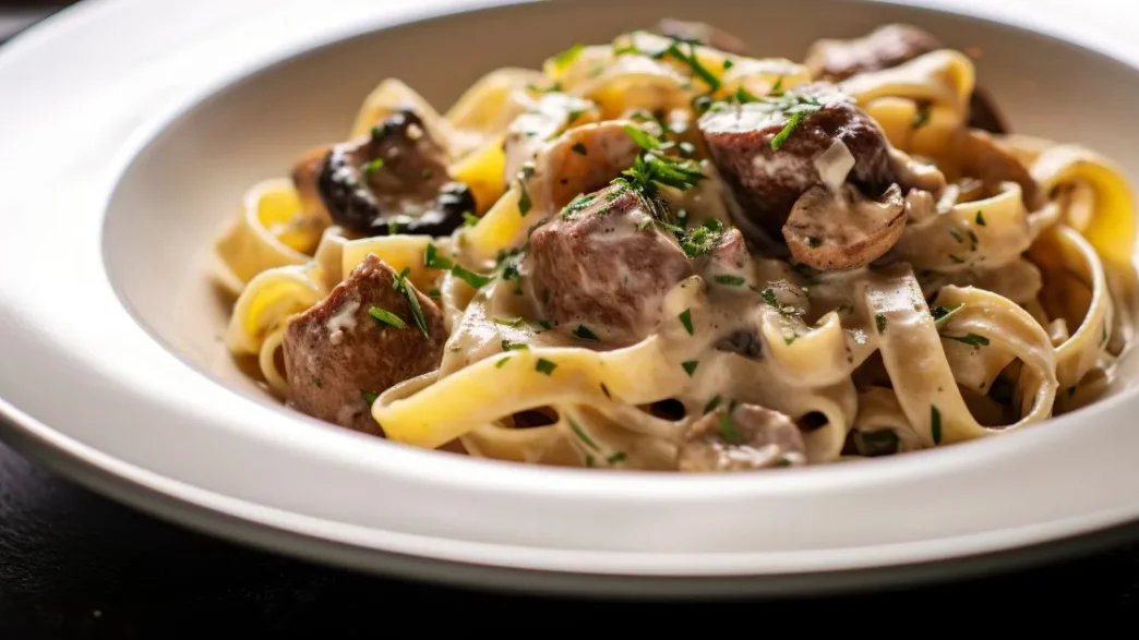 beef stroganoff with cream of mushroom soup