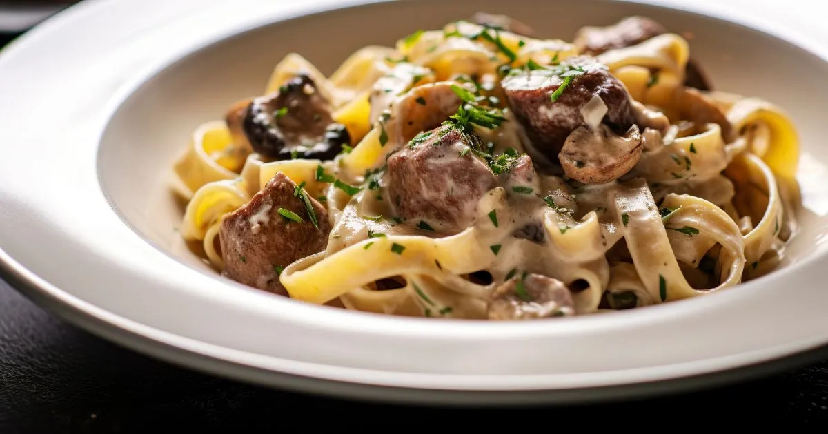 beef stroganoff with cream of mushroom soup