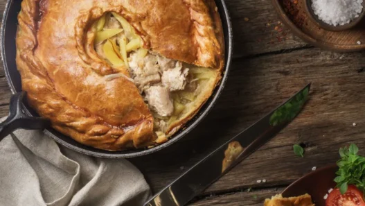 chicken pot pie with pie crust