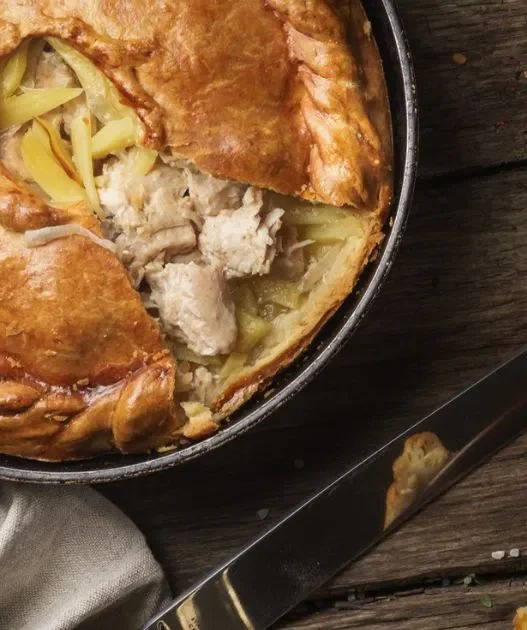 chicken pot pie with pie crust