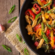 chicken and shrimp stir fry